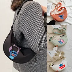 Lilo & Stitch borsa sul petto per le donne borsa da cintura a tracolla in PU da viaggio di grande capacità marsupi da donna borsa a tracolla per cartoni animati femminile