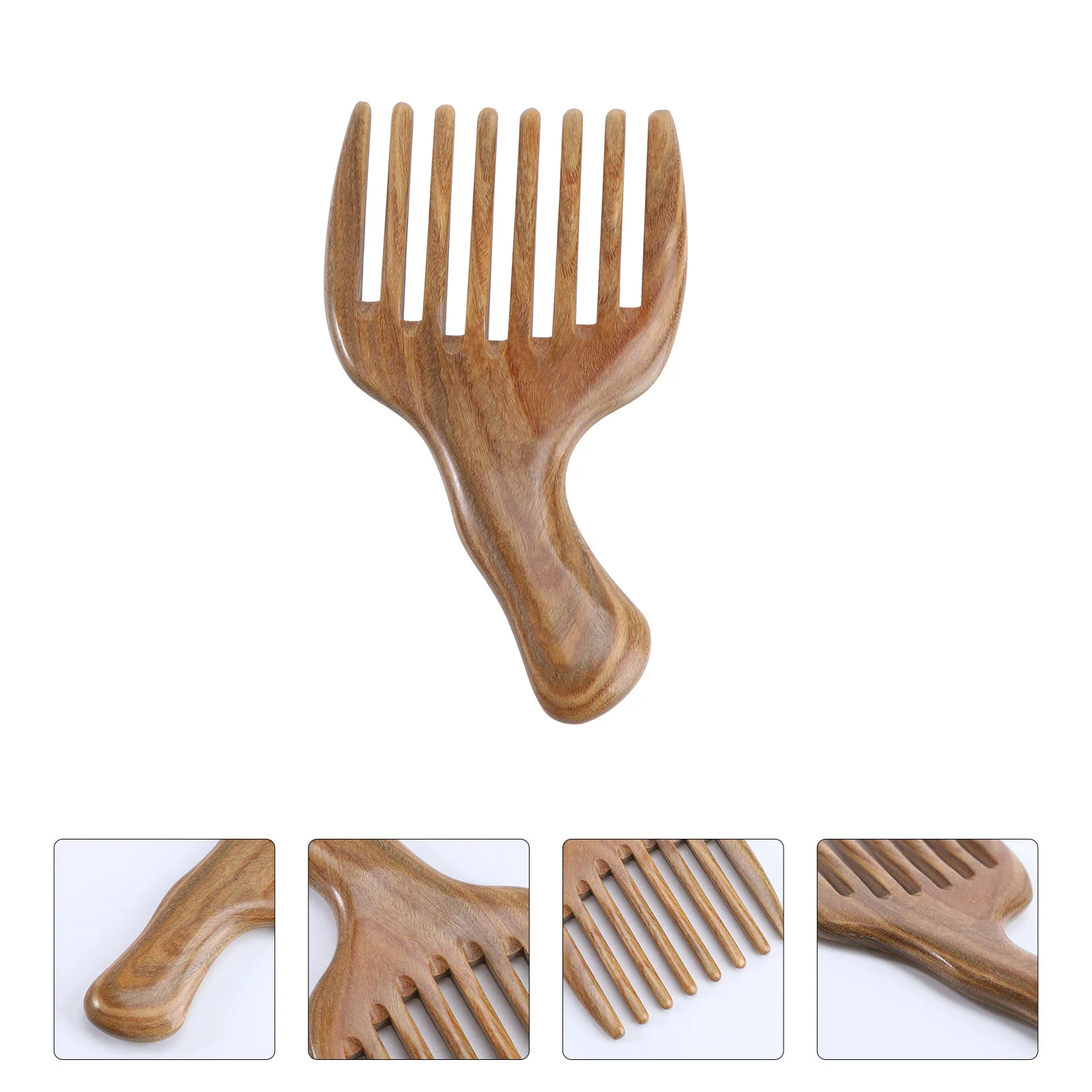 

1PC Wide Tooth Wooden Comb Sandalwood Hair Comb Hairdressing Rake Combs with Handle sandalwood comb wide tooth sandalwood comb