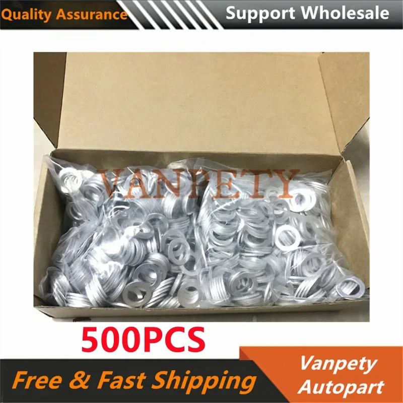 500PCS New Oil Drain Plug Crush Washer I.D 14mm O.D 22mm for Honda Fit Civic Accord Acura NSX 94109-14000 9410914000