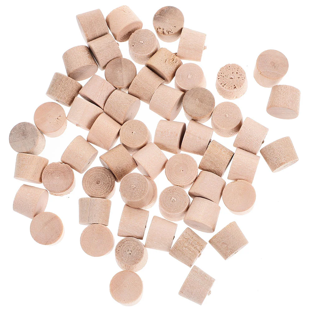 100 Pcs Cork Button Plugs Screw Hole Pocket Wooden Furniture Small Carpenter Bee Caps