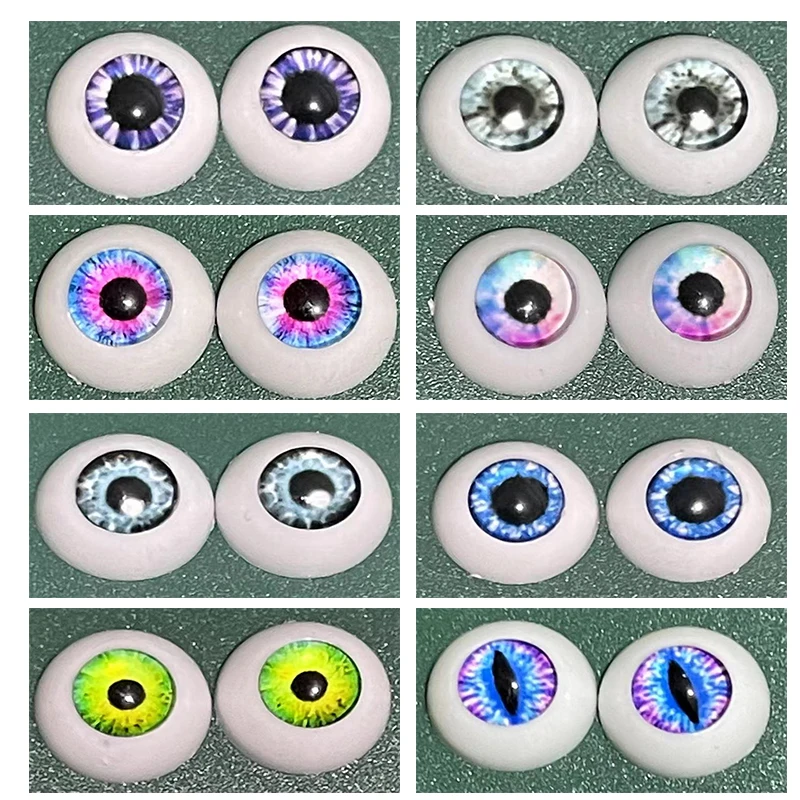 2 Pairs Eyes 12mm/14mm Eyeball DIY Toy 1/6 Bjd Doll Eyes Plush Animal Eye Accessories Doll Eyeballs