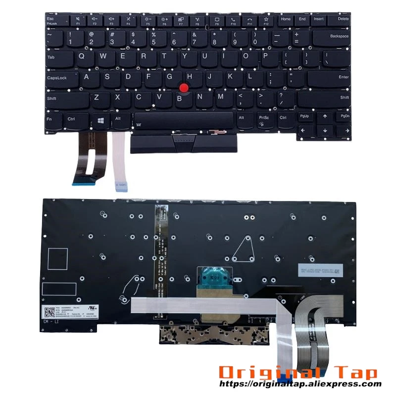 US English Backlit Keyboard for Lenovo Thinkpad P1 Gen 3 X1 Extreme 3rd SN20W85496