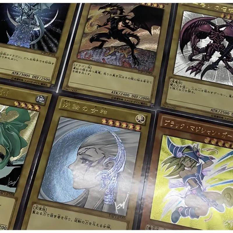 Yu Gi Oh Flash Card Blue-Eyes White Dragon Exodia Black Magician Girl DIY Ultimate Rare UTR Action Toy Figures Game Collection