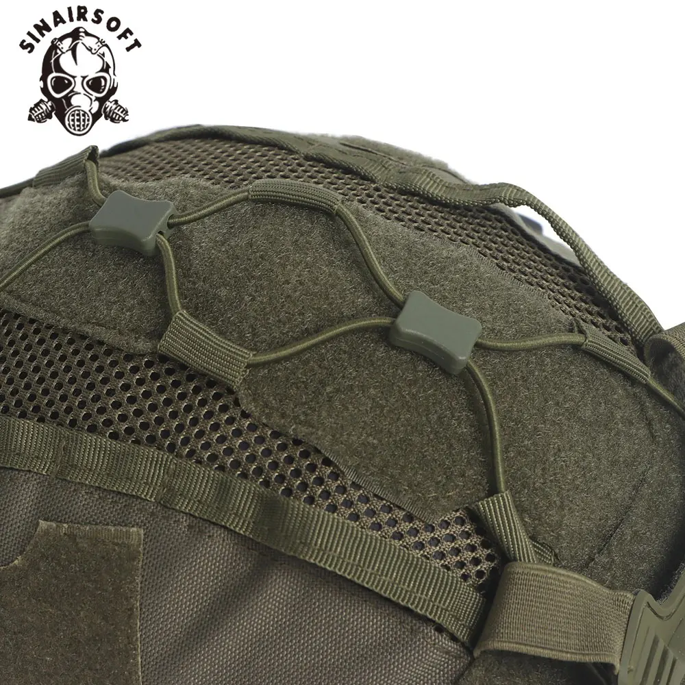 Funda táctica para casco antibalas – Set con bolsa NVG y malla - imagen 3