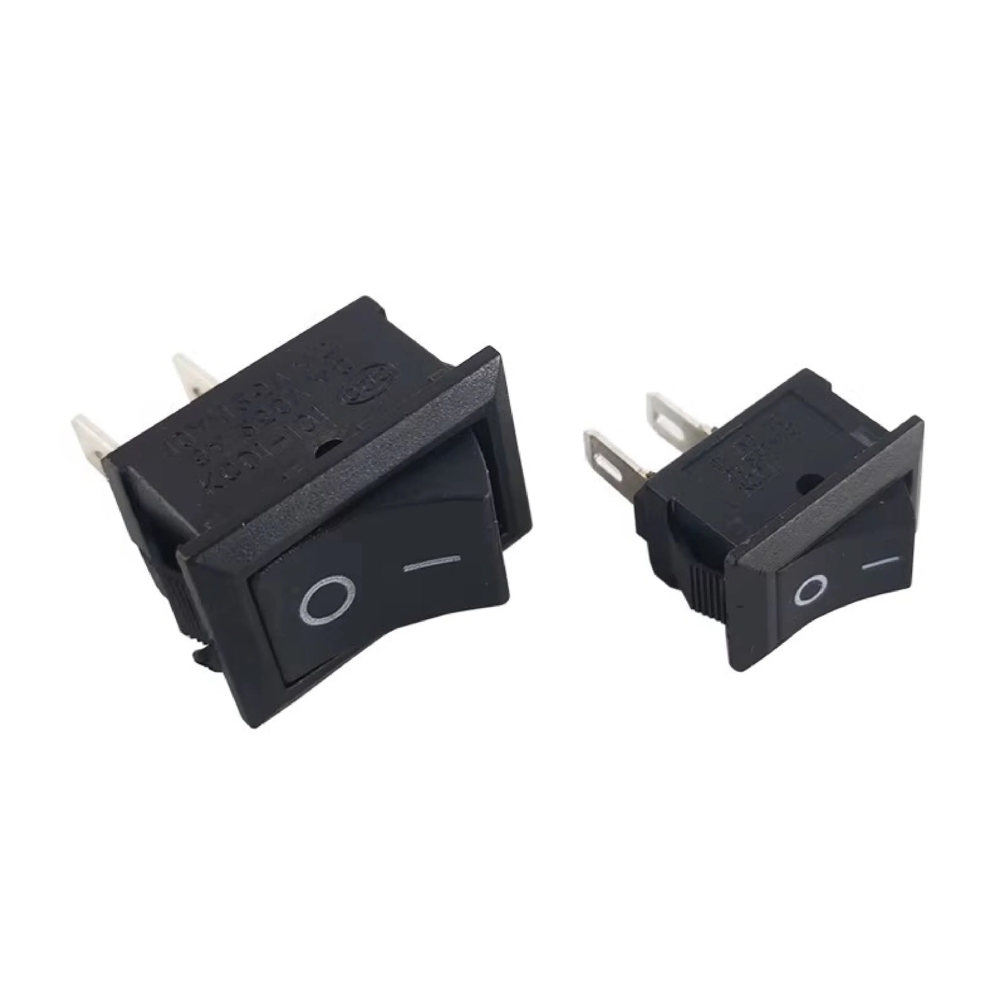 Mini Rocker Switch 21x15mm 10x15mm KCD1 2 Pins on Off 6A 250VAC 10A 125VAC Snap-in