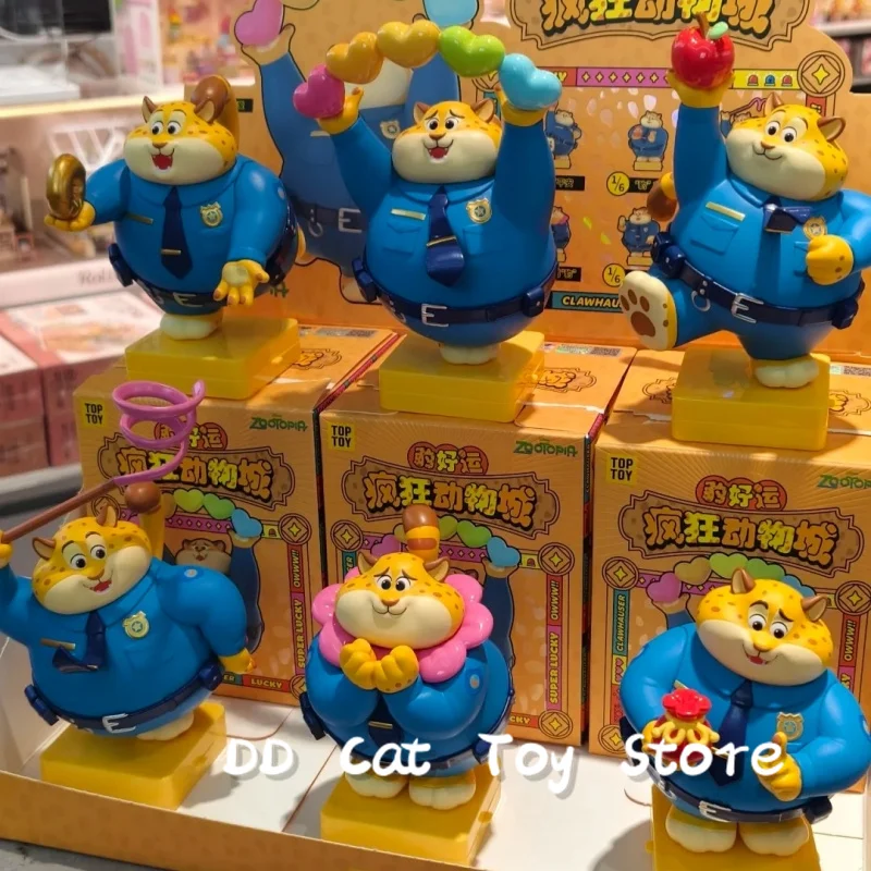 

Genuine TOPTOY Disney Zootopia Benjamin Clawhauser Lucky Blind Box Kawaii Doll Desk Decor Ornament Surprise Box Birthday Gift