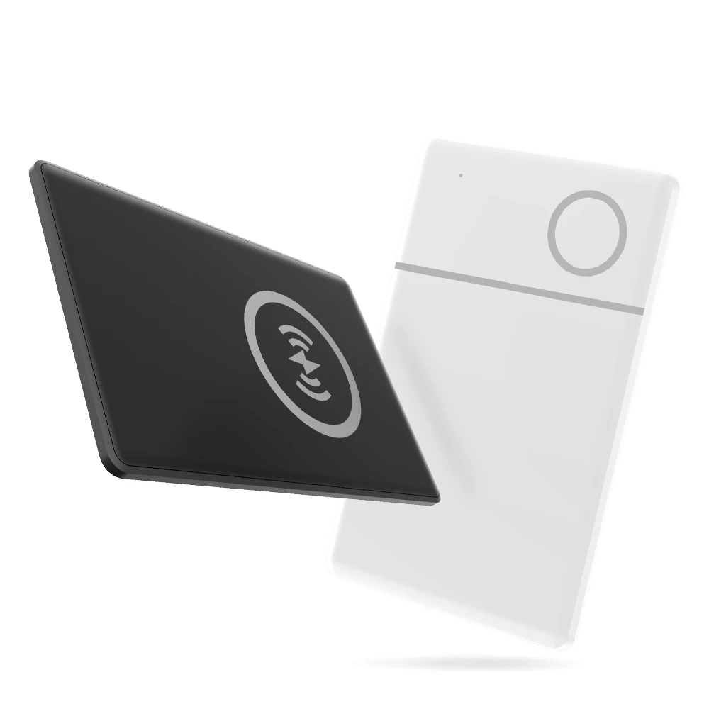 RSH Neue Stil Smart Card Drahtlose Ladegerät Lade Tracking Karte Brieftasche GPS Arbeit Mit Google Find Hub Smart Mini Tag Fit Android
