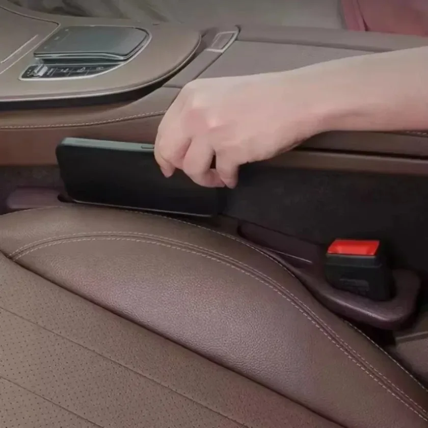 2 قطعة شرائط تخزين السيارة مقعد شق صندوق تخزين مقعد السيارة الفجوة قطاع مانعة للتسرب قطاع اكسسوارات التخزين الداخلية للسيارة #3