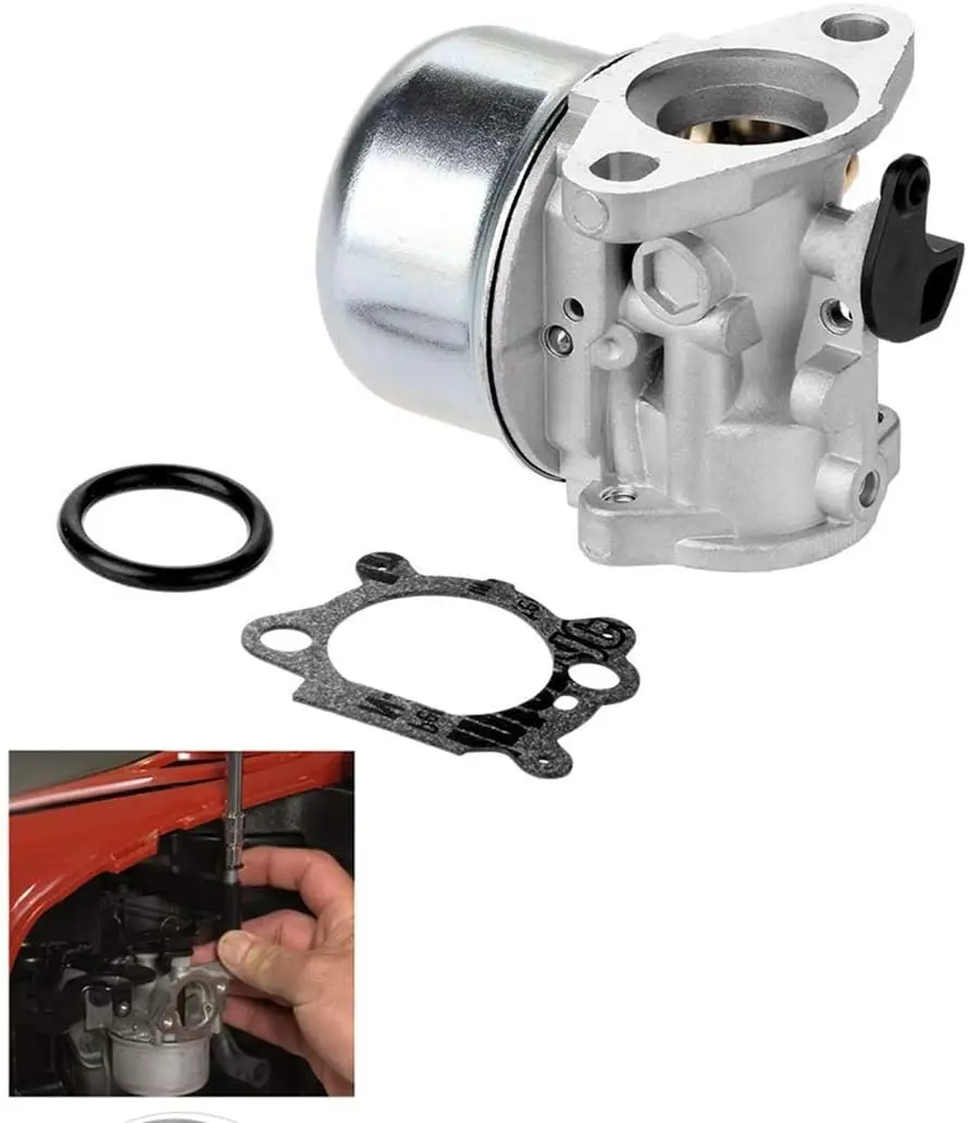 799868 Carburetor Compatible with Briggs & Stratton 498170 799872 790821-14111 Carburetor +795259 Air Filter Cleaner Primer Base