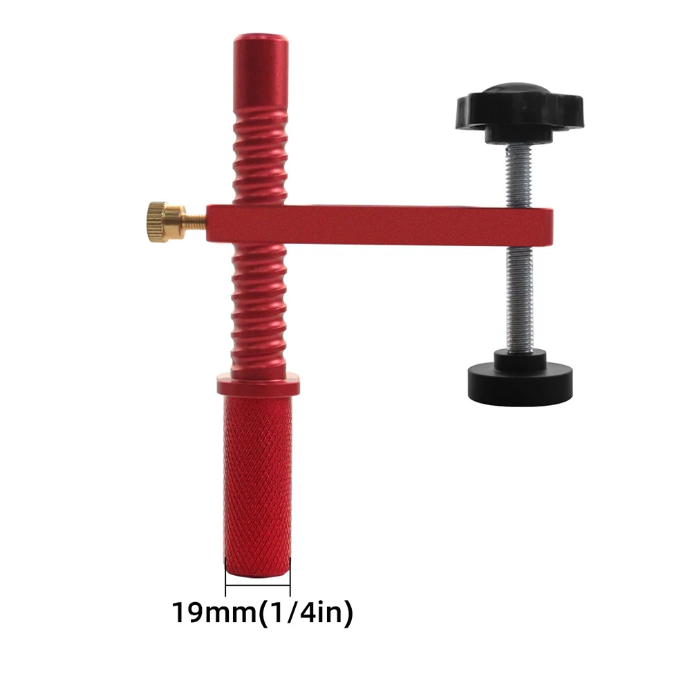 For Benchtop Aluminum Clamp Bench Stop Clamp Woodworking Sturdy Construction Two Size Options Adjustable Height