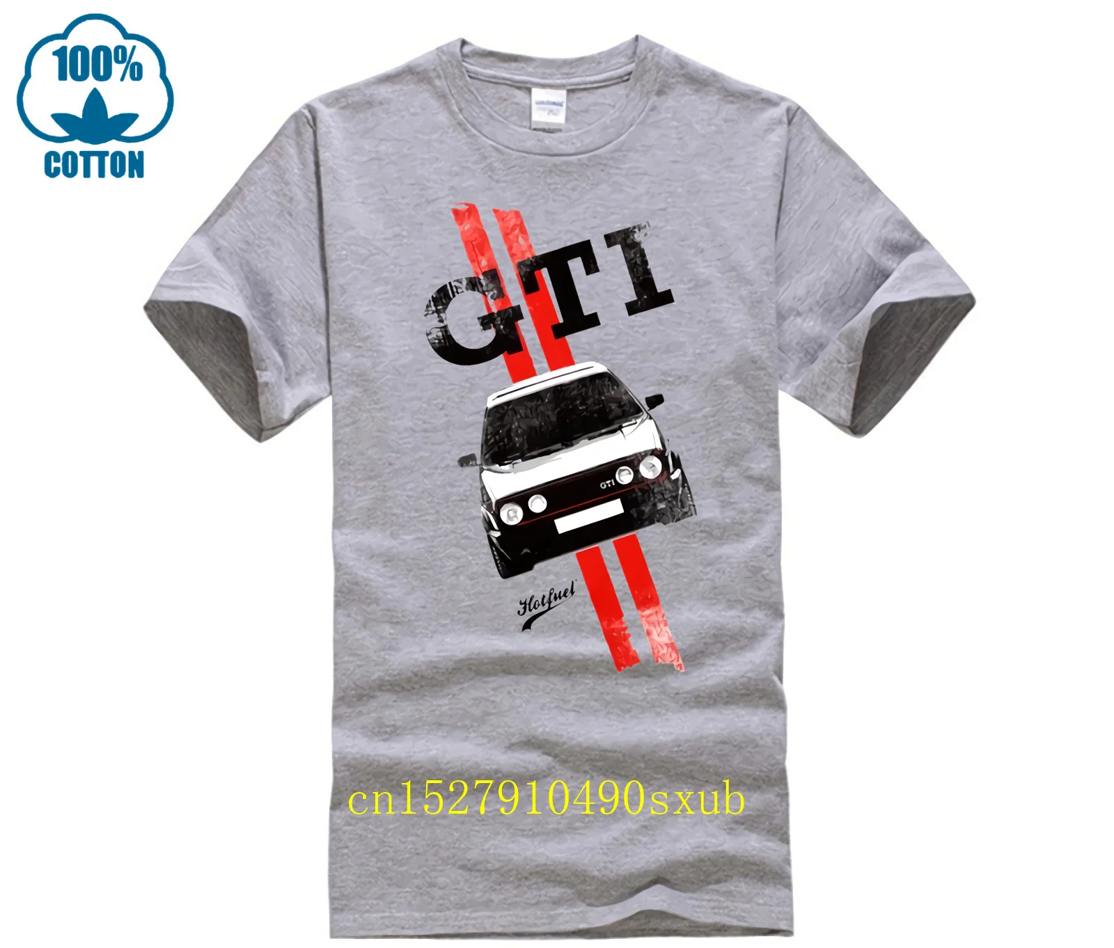 男性と女性のためのTシャツ2023,夏,綿100,ゴルフMk2 gti