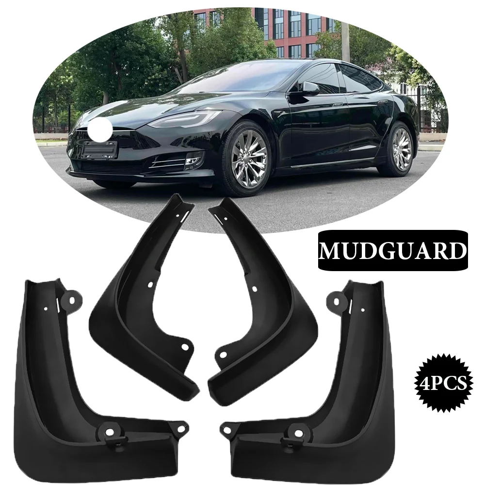 

Front Rear Mudguard For Tesla Model S 2014-2020 Mud Flaps Splash Guard Mudguards Fender Anti-splash Wheel