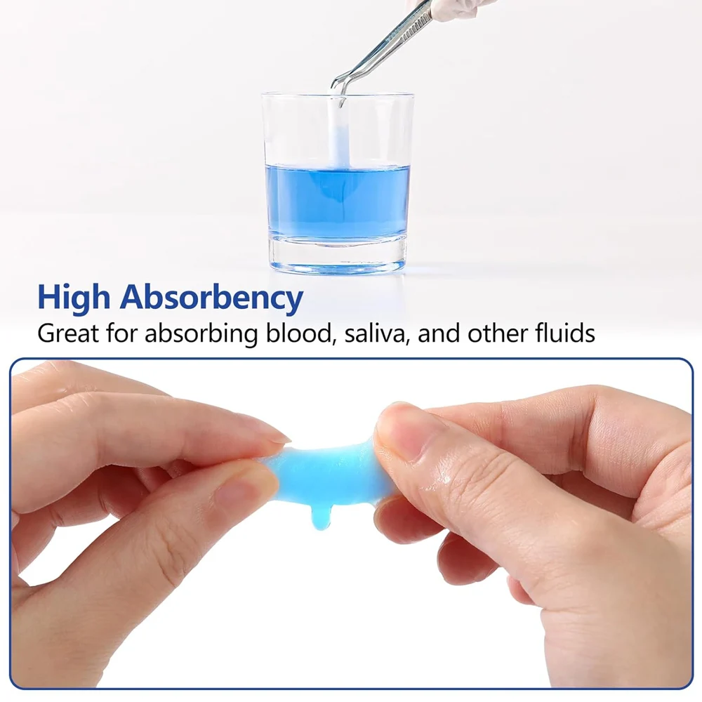 100Pcs Nose Bleed Stoppers, Disposable Hemostatic Cotton Tampons for Children & Adults, Fast Nosebleed Relief First Aid Kit