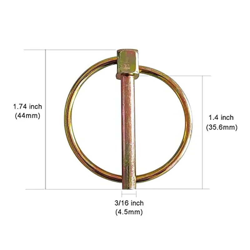 12-Piece Heavy-Duty Pin Belt Ring, Round Pin Classification Kit Lock Pin Clamp, Suitable for Agricultural Tractors, Trucks