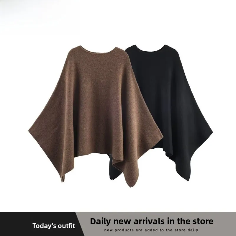 

Faion асимметричное вязаное пальто-капюшон, новое осенне-зимнее женское уличное пальто из полиэфирного волокна, длинное свековое круглое пальто на пуговицах