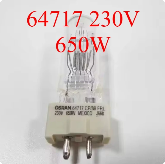 

Original Osram 64717 CP89 FRM Lamp 230V650W GY9.5 Bulb FRL CP/89 NAED 54489