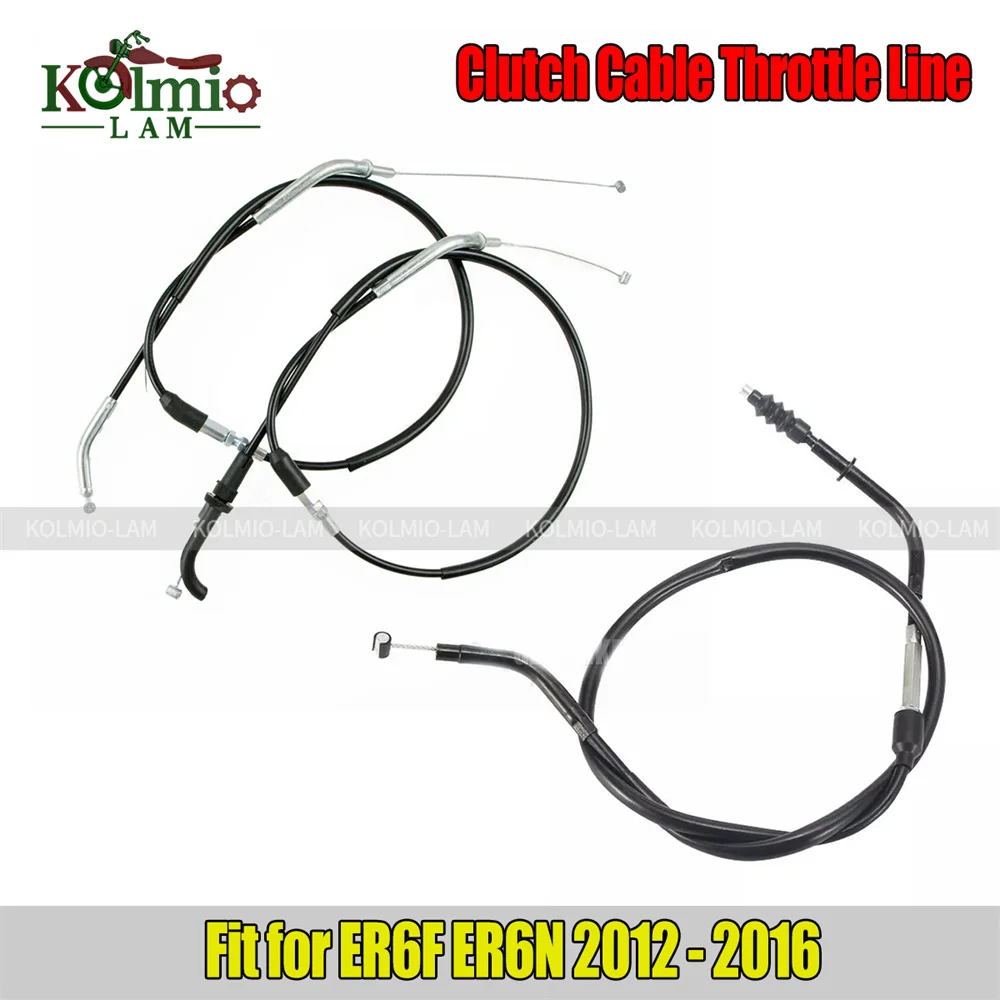 Fit for 2012 - 2016 Kawasaki ER6N ER6F Motorcycle Clutch Cable Throttle Cable Line Wires Ninja 650 EX650  ER-6F ER-6N 2013 2014