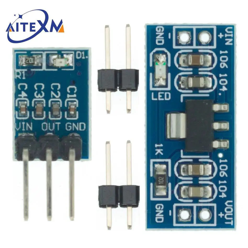 10PCS AMS1117 3,3 V / 5V DC-DC Step-Down Netzteil Modul AMS1117-3,3 V AMS1117-5,0 V Power Buck Modul YANXD