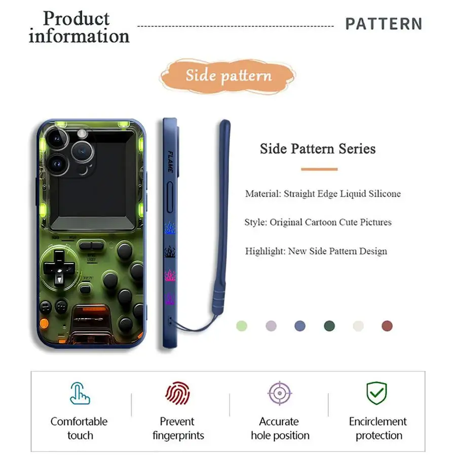 حافظة لهاتف آيفون 11 12 13 14 15 16 Pro Max XR XS 7 8 SE 15 Plus 13 غطاء صغير