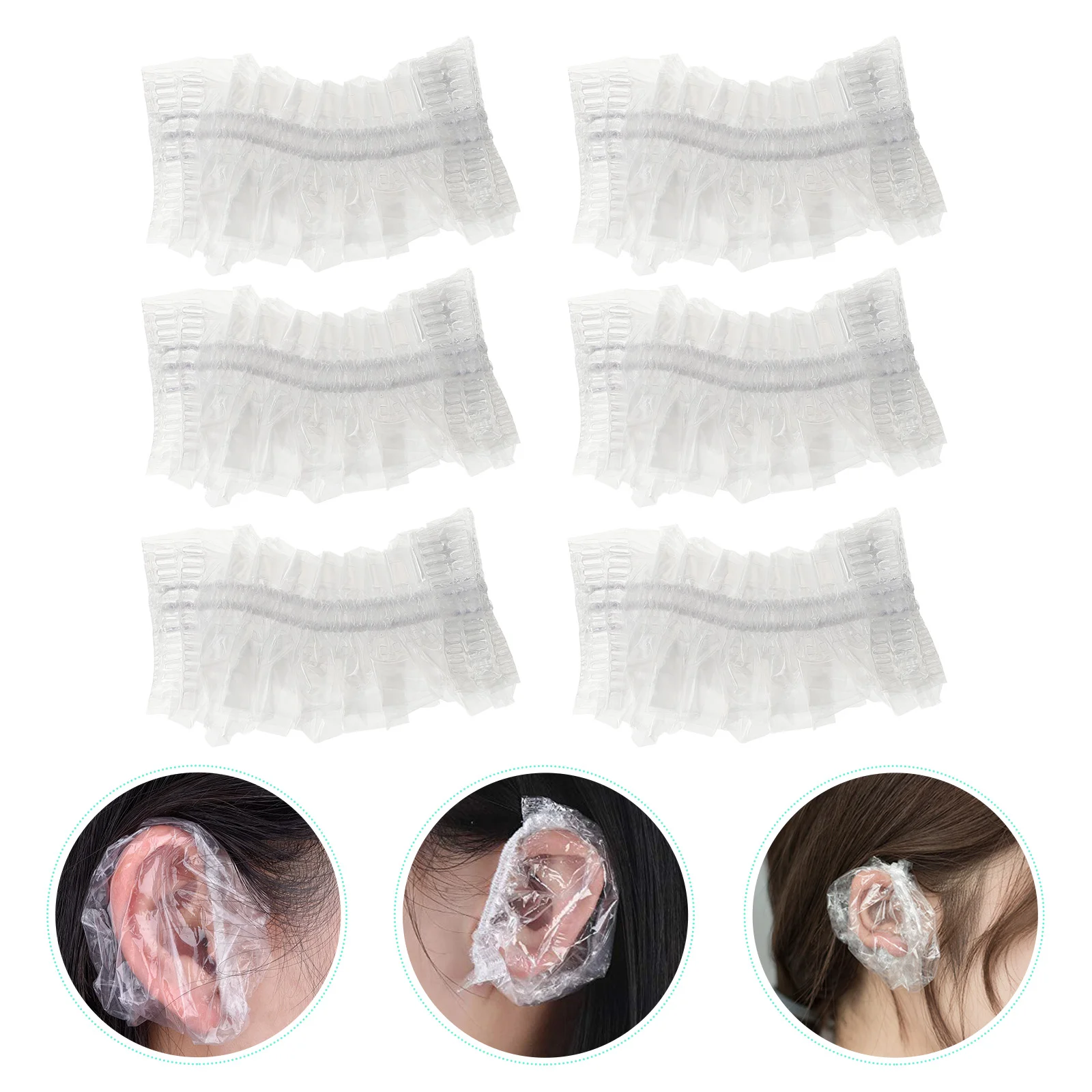 

300 Pcs Hair Dryer Child Dryers Shower Bathing Ear Cover Caps Dye Shield Protector Covers