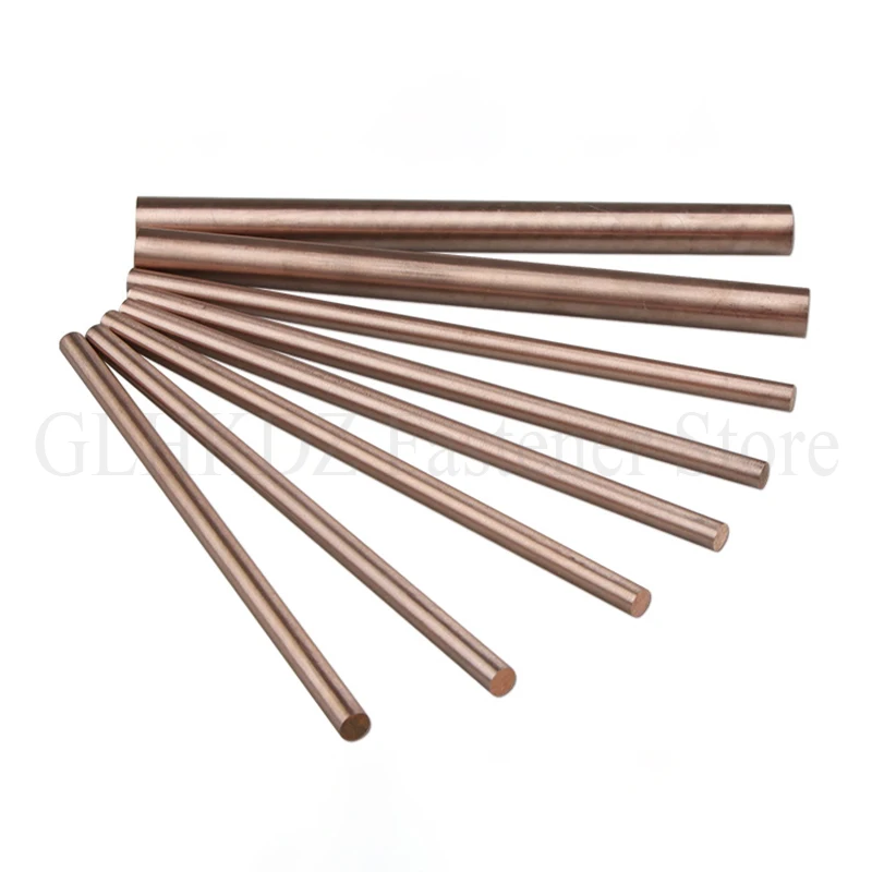 1PCS W70Cu30 W75Cu25 W80Cu20 Tungsten Copper Rod Electrode Copper Bar Put Electric Rod Tungsten Copper Alloy Rod Electric Spark