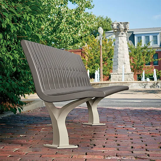 

Wholesale Public Seating Bench Customized Outdoor Park Metal Bench