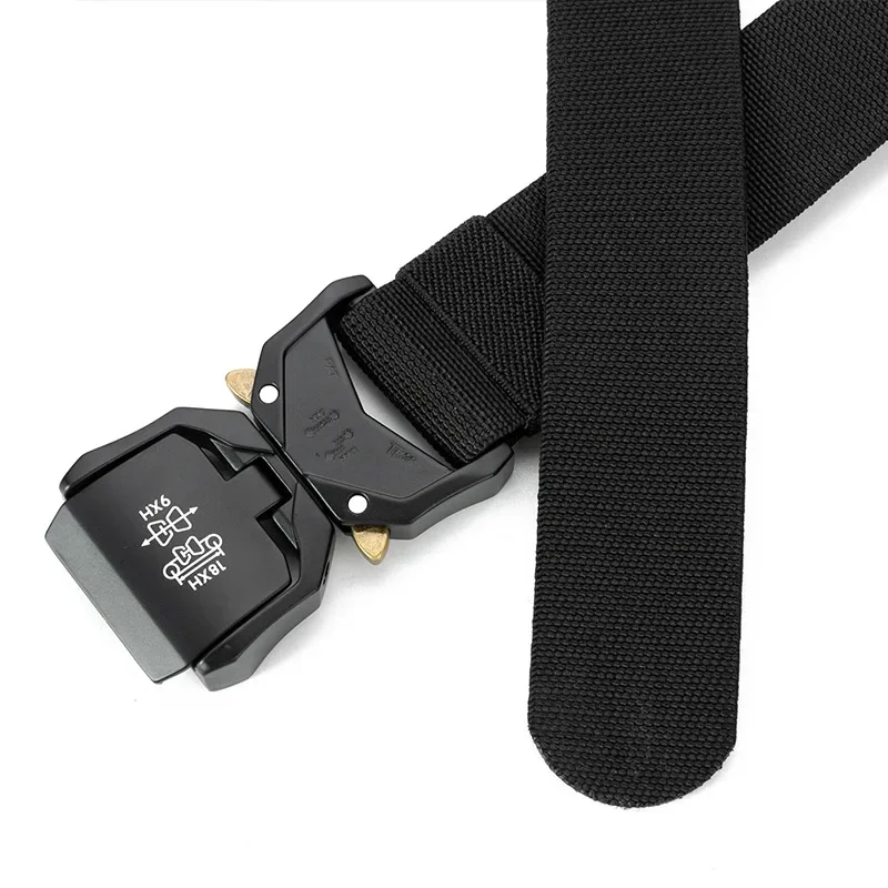 New Tactical Belt Quick Release Elastic Belt Casual Tooling Training Belt Men\'s Trousers Belt