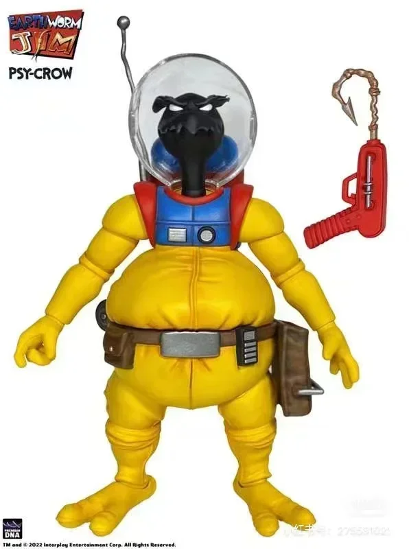 Original PDAN Action Figure Earthworm Jim Professor Monkey Body Bob Killer Goldfish Snot Worm Joint Movable Model Ornament Toy