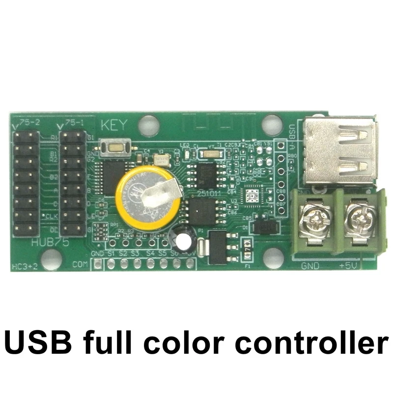 HC3-2 sostituisce HC-1S USB Full Color LED Control Card U-disk Controller Led asincrono Hub75 per modulo Display p3,p4,p5,p8,p10
