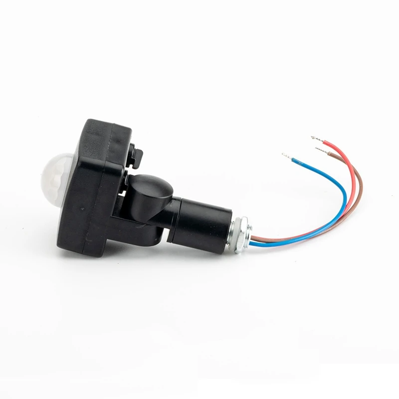 New-3X AC85-265V IP65 محس حركة قابل للتعديل PIR التبديل سامسونج مصباح ليد PIR مستشعر حركة خارجي كاشف ، 10 مللي متر أسود