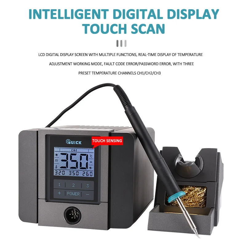 TS1200A/TS1100 Intelligent Touch Lead-free Soldering Station Electric Iron 120W Anti-static Soldering Iron Soldering Station