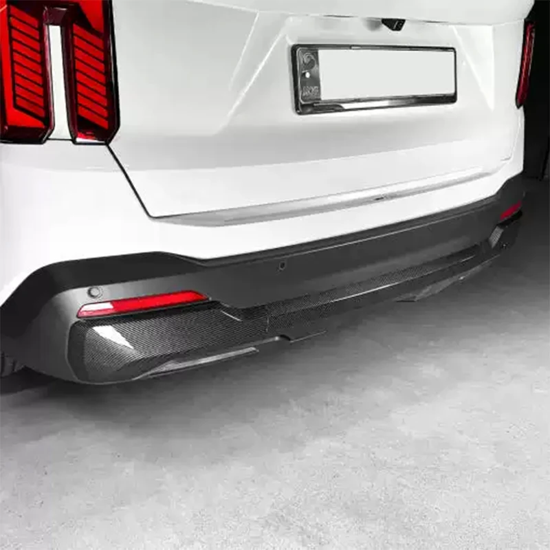 كيا سورينتو MQ4 2024 2025 2026 المصد الخلفي للسيارة إطار زخرفي ثلاث مراحل سبويلر أمامي مادة ABS أسود لامع