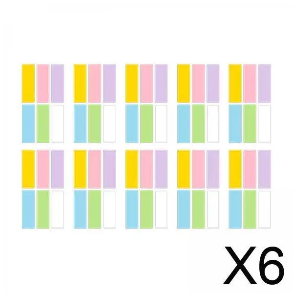 6x ملاحظات لاصقة، ملصقات كتابة لوحة مذكرة متنوعة للمكتب أو العمل، كتابة سلسة مقاومة للماء، ملاحظات كتاب متينة
