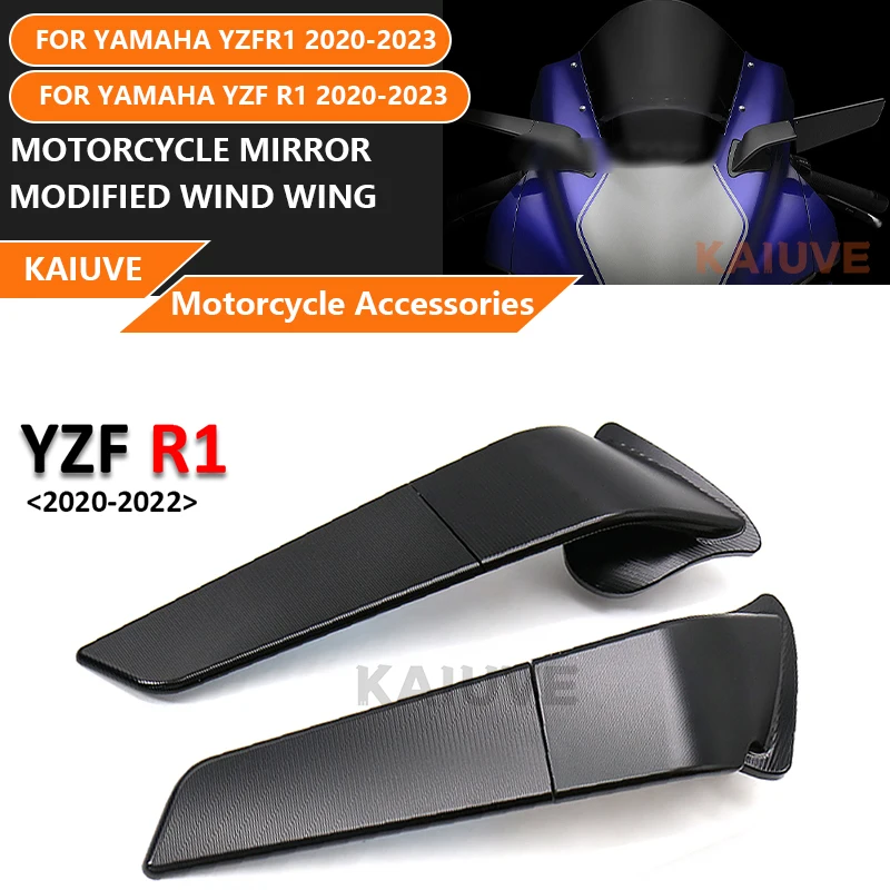 Motorcycle Mirror Modified Wind Wing Adjustable Rotating Rearview Mirror Accessories For YAMAHA YZFR1 YZF R1 2020 2021 2022