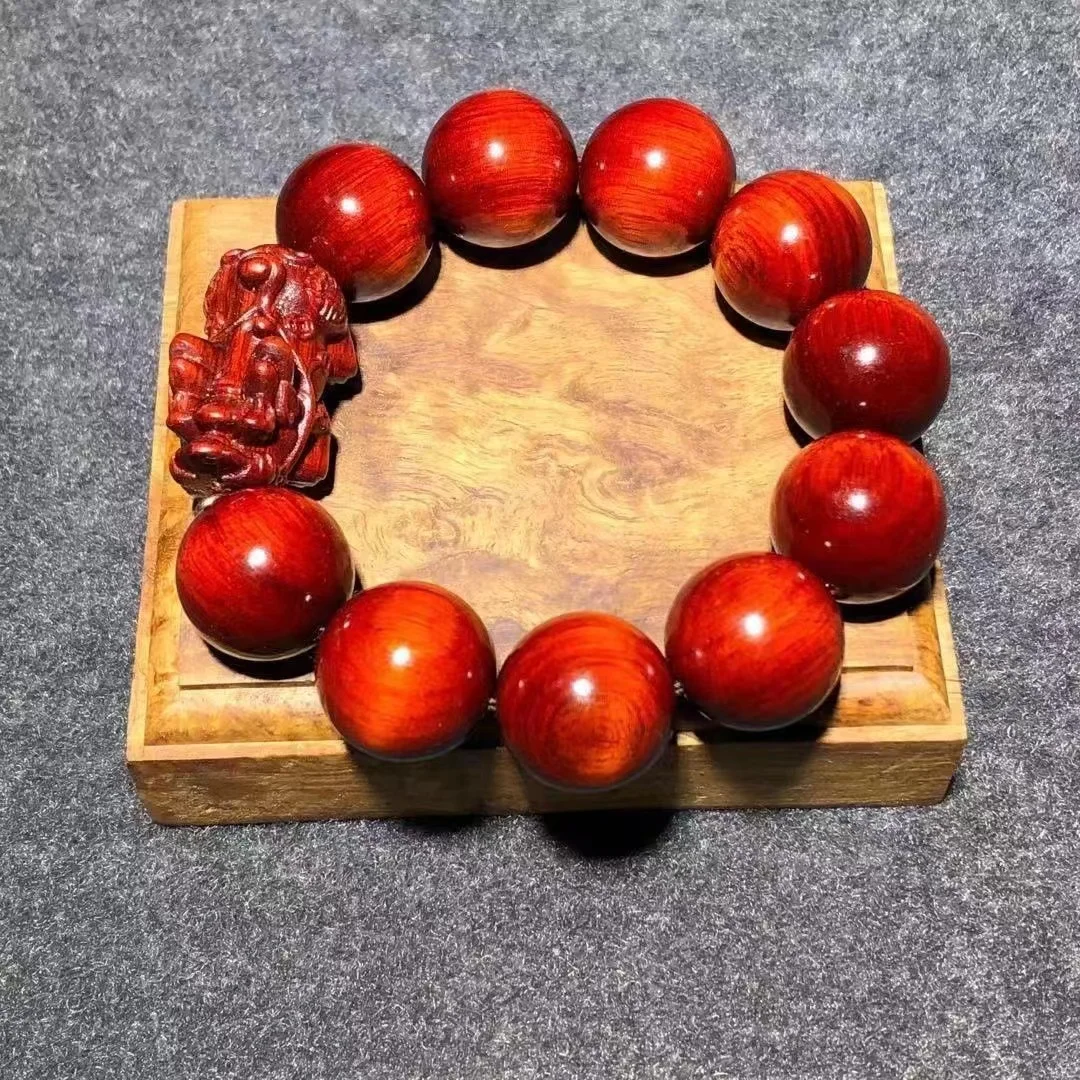

High Density Rosewood Bracelet 2.0 Old Materials Oil Submerged Water Pterocarpus Santalinus Prayer Beads Bracelets