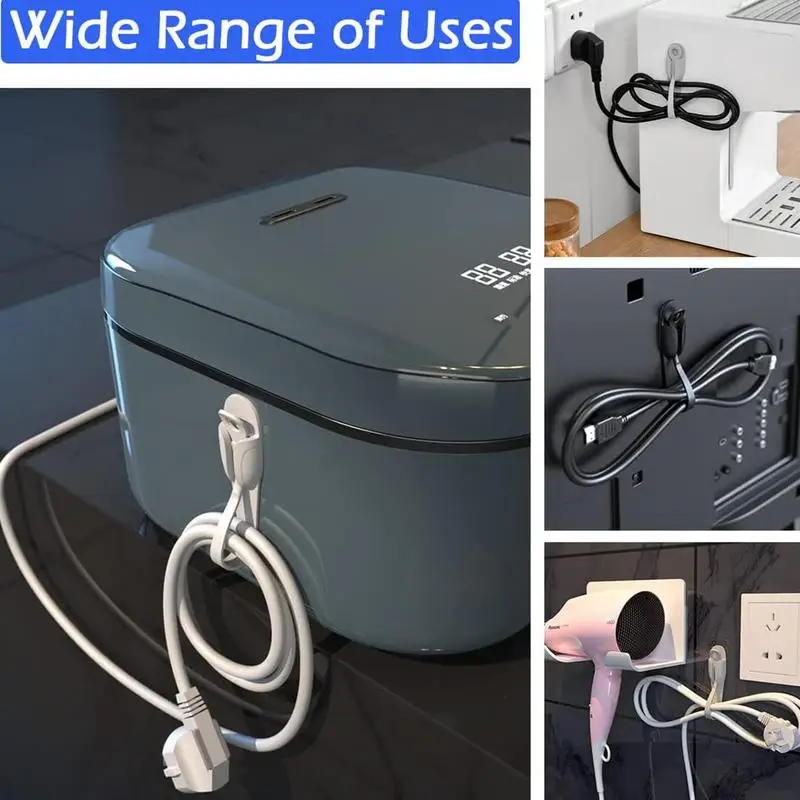 Penata kabel untuk peralatan dapur penyimpan kabel silikon pegangan kabel untuk sebagian besar peralatan dapur menempel pada pemanggang udara