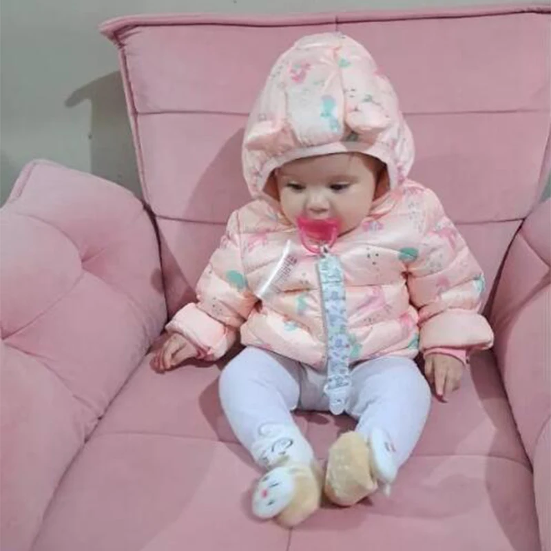 Winter Hooded Lightweight Down Jacket Cartoon Dinosaur Outerwear Autumn Kids Baby Boy Girl Coat Christmas Birthday Gift Clothes