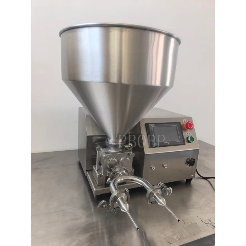 Máquina automática de inyección cuantitativa de crema 110V/220V, máquina de relleno de crema de chocolate para bizcochos, máquina inyectora de crema para pasteles y pan.