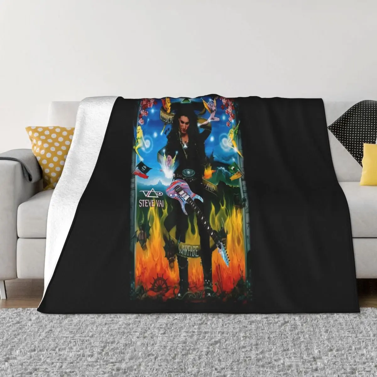 Steve Vai Passion And Warfare New New Print Adults High Quality Autumn Comfortable Casual Fitness New Design Throw Blanket