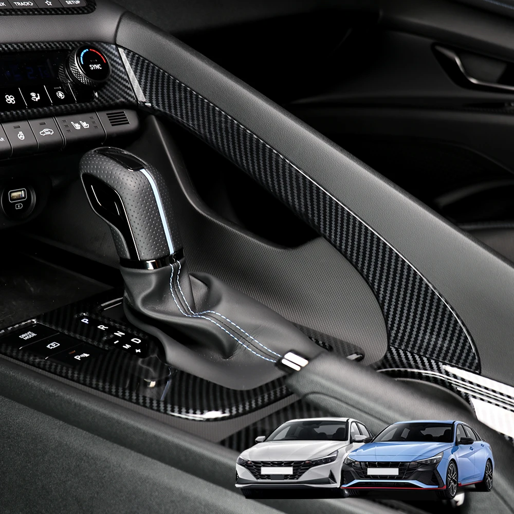 

LHD/RHD For Hyundai Elantra CN7/CN7 N Central Console Manual Brake Trim Strip Cover Interior Accessories