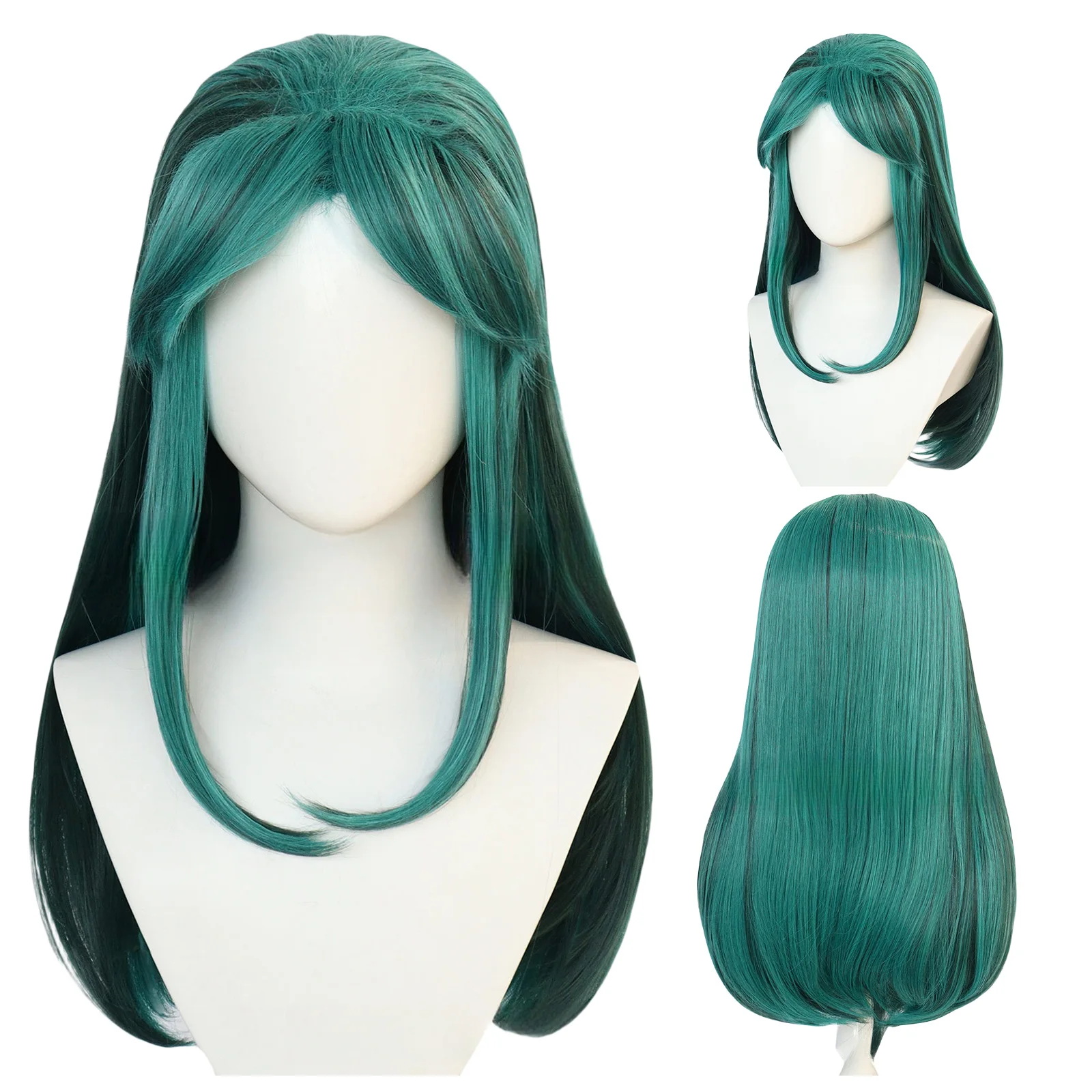 

Anime Lum Lamu Cosplay Wig Uruse Yatsur Long Green Wig Roleplay Heat Resistant Synthetic Wigs for Adult Halloween Headwear