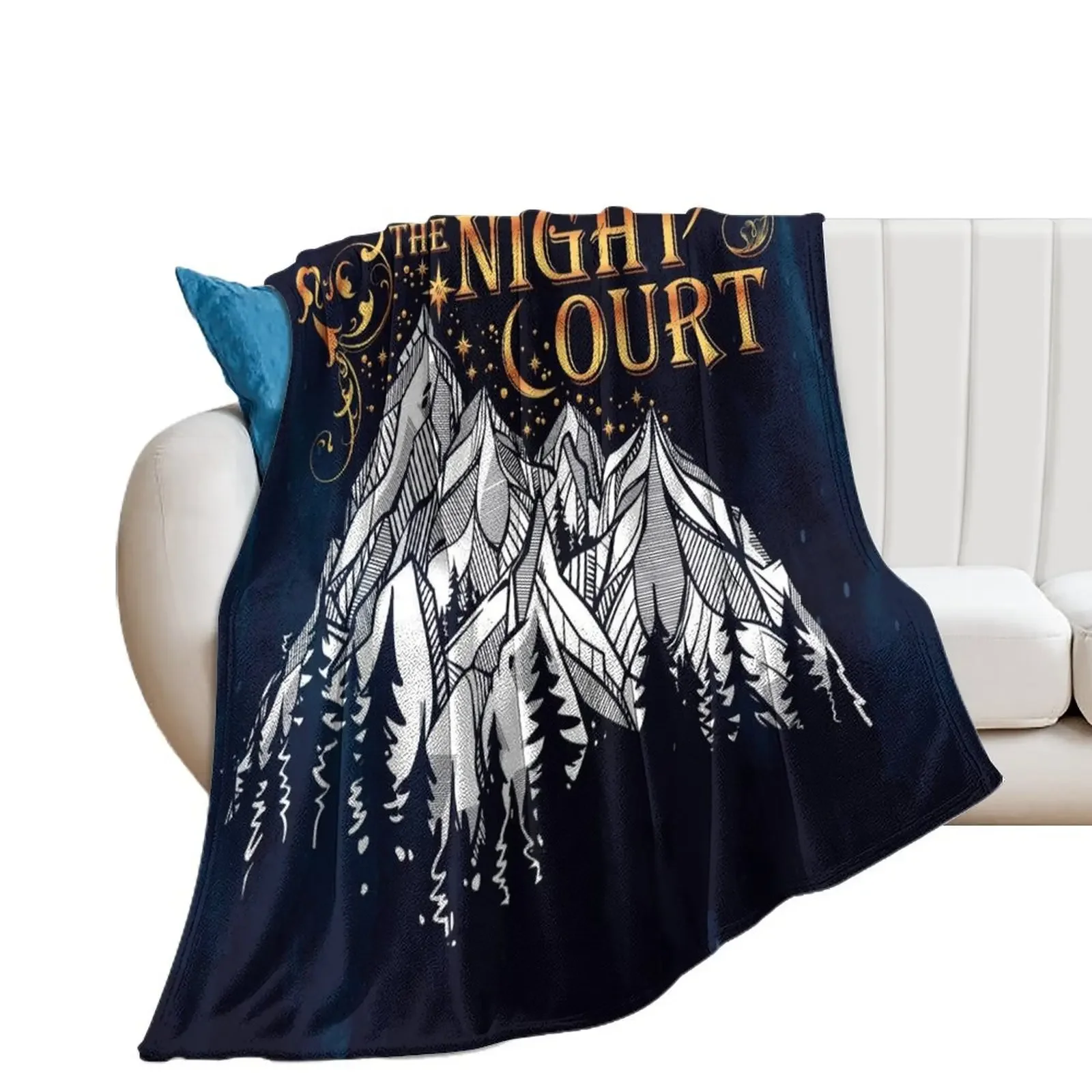 A Court of Wings and Ruin, The Night Court Throw Blanket Sofa Throw Flannels valentine gift ideas Blankets