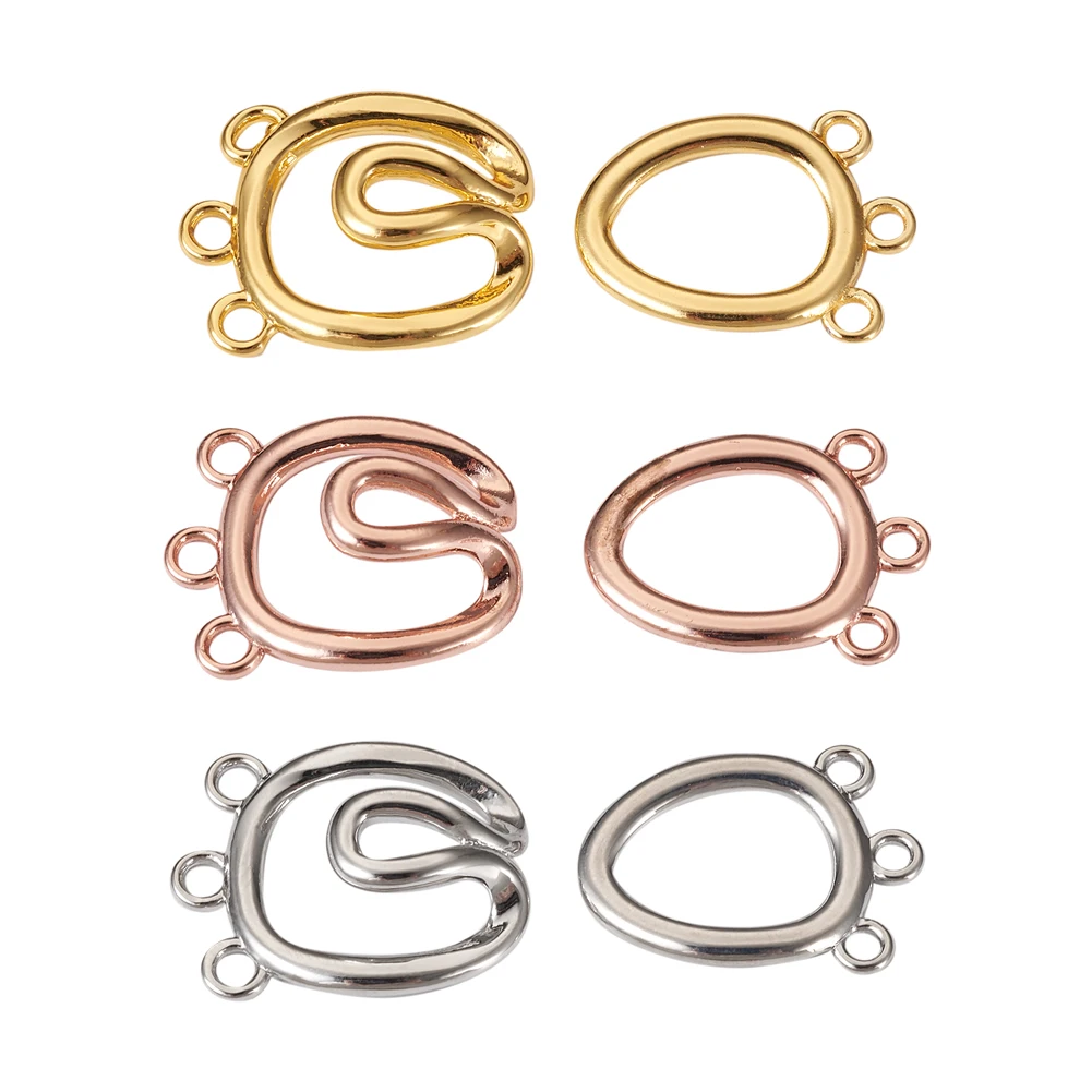 5Set 36mm Brass Hook Clasps Multi-Strand ClaspFor Necklace Bracelet DIY Jewelry Making Finding Accessories Decor Supplies