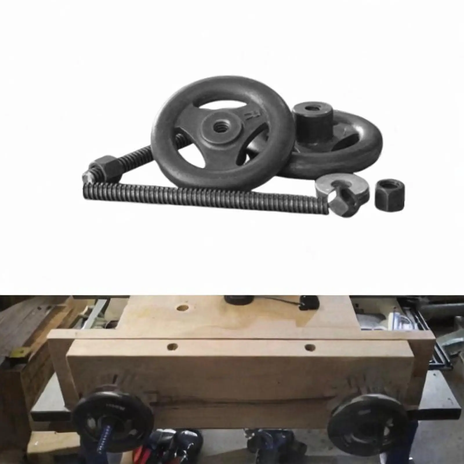 

Woodworking Machine Handwheel Sturdy Professional Portable Stable Workshop Auxiliary Woodworking Vise Set Table Clamp Holdfast