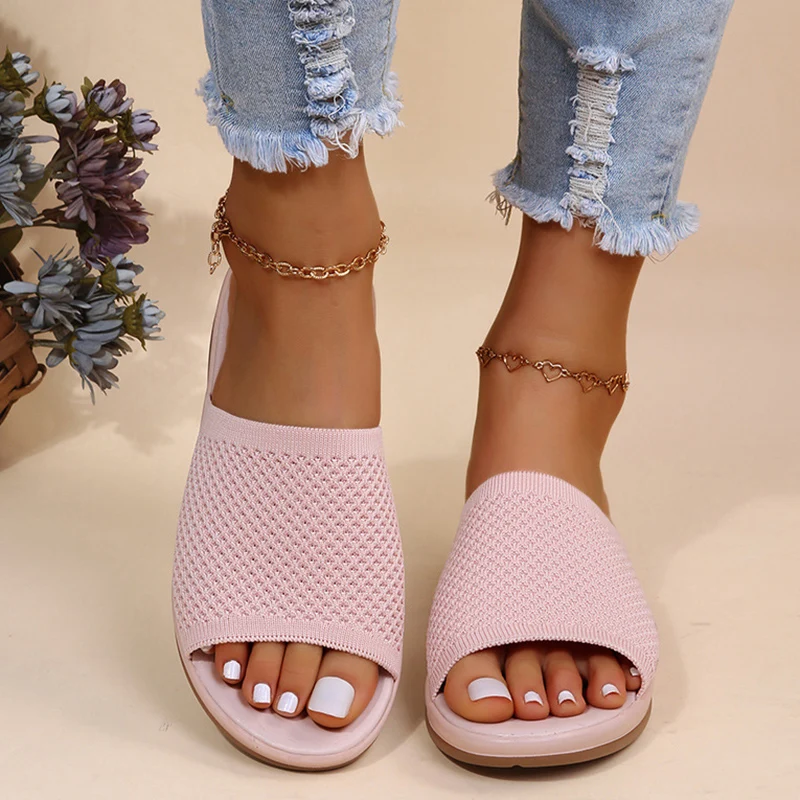 Sandalias de verano para mujer, zapatos de talla grande, sandalias suaves para mujer, zapatos cómodos para mujer, zapatillas deslizantes para mujer, calzado