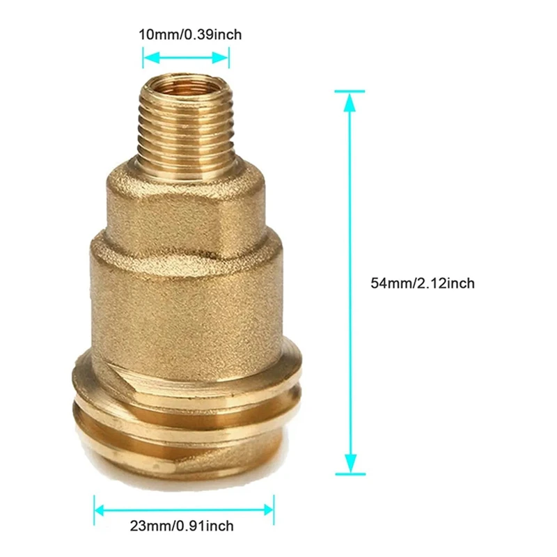 Adaptador de válvula reguladora de gás propano qcc1, 2 peças, encaixe 5042 macho qcc1, porca de gás propano, adaptador de mangueira com porca