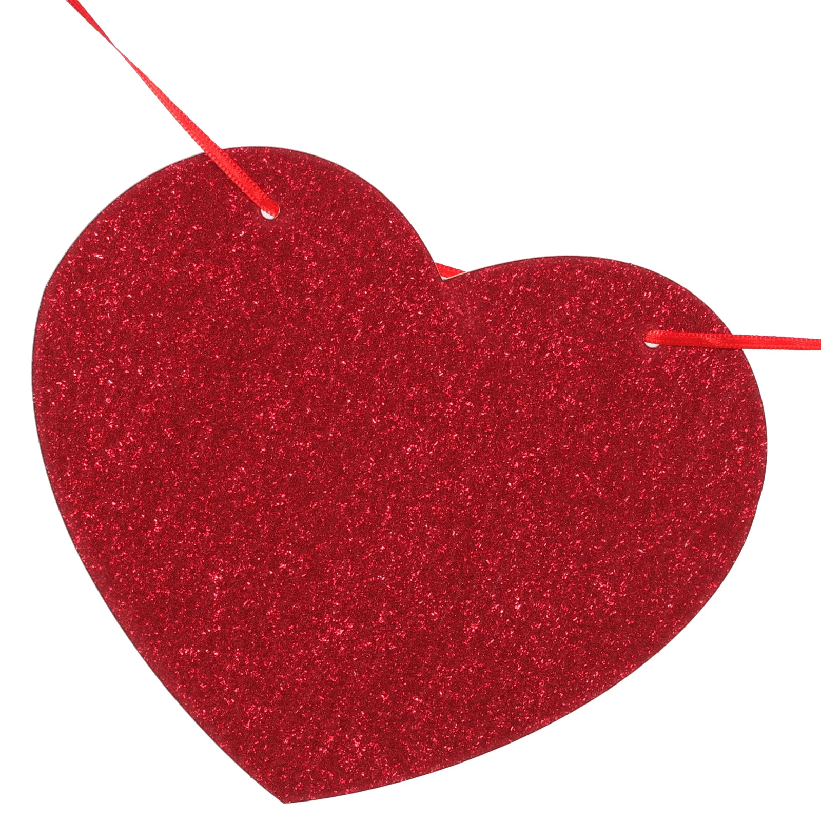 

1Set Heart Hanging Love Banner Glitter Decoration Valentine's Day Wedding Party Decor Photo Prop Anniversary Garland