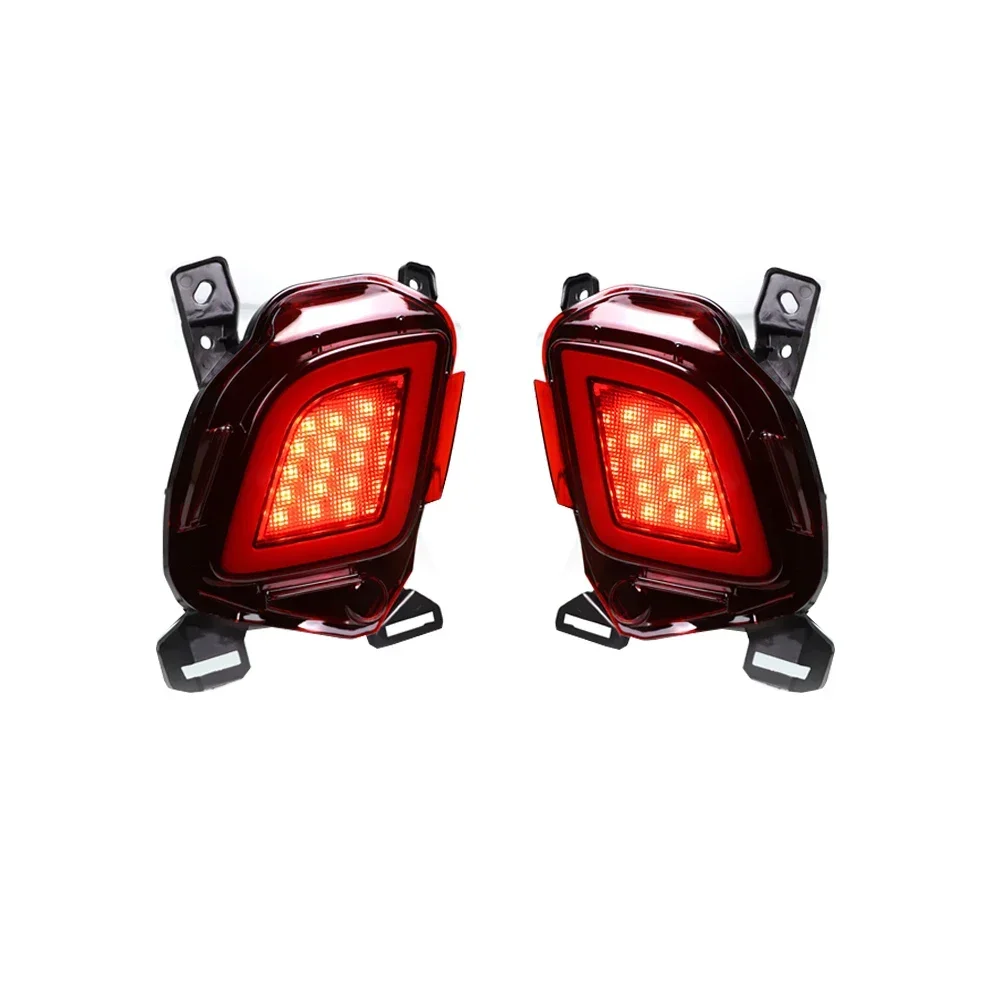 1 Pair For Toyota Highlander 2015 2016 2017 2018 Car LED Rear bumper Lights Assembly Turn Signal Light Driving Light Brake Light