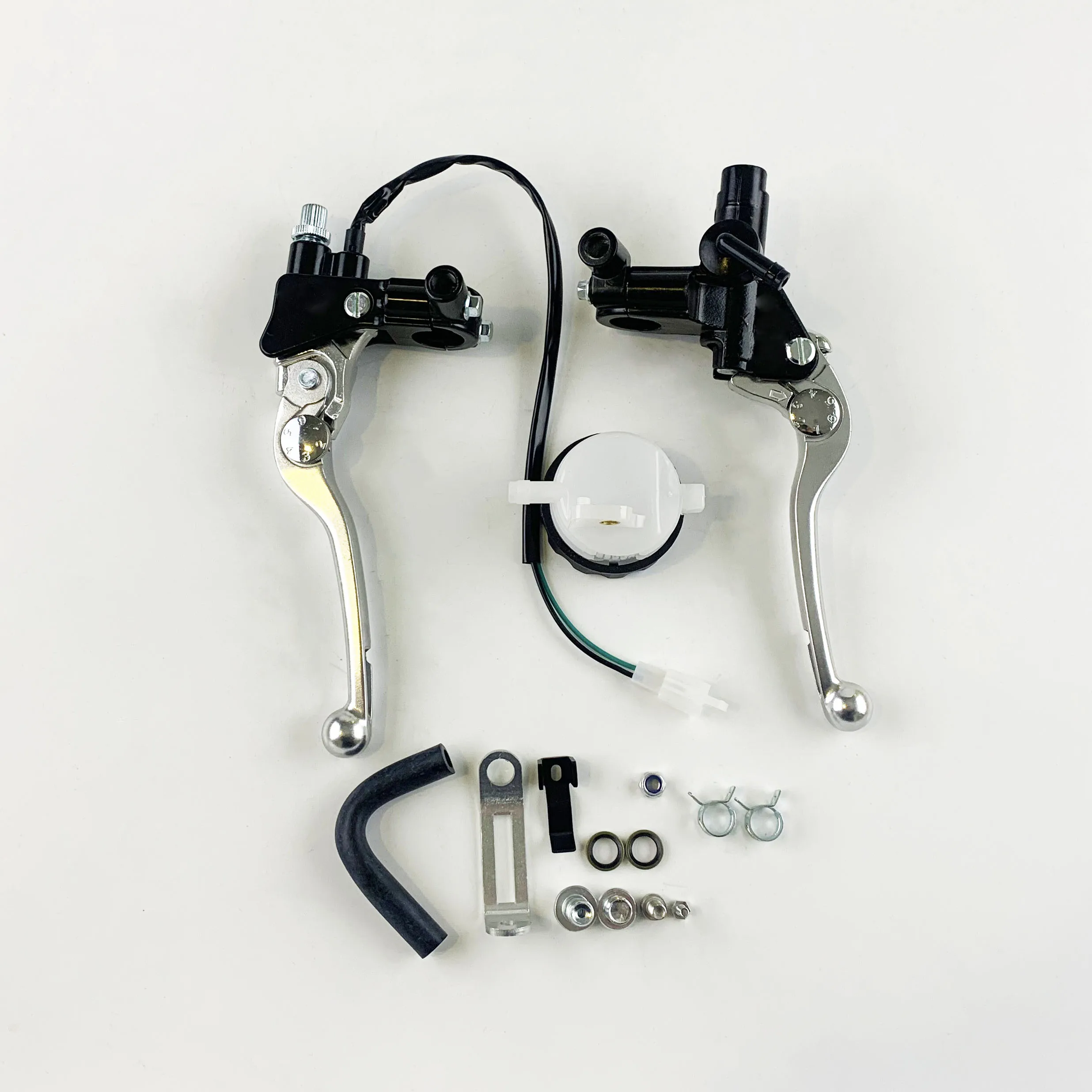 Motorcycle Brake Clutch Levers Hydraulic Easier-Pull Lever Set Dirt Bike Brake Pump Clutch Cylinder