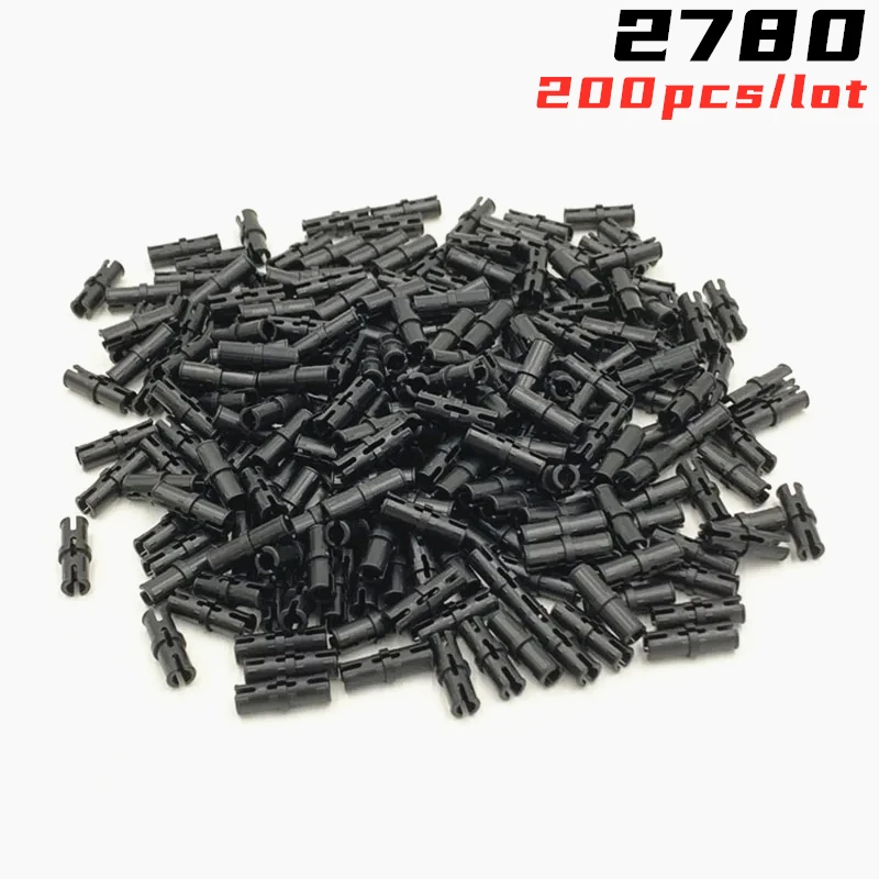 200Pcs/lot 2780 6558 High-Tech Pin 2L 3L with Friction Ridges MOC Building Blocks Parts Assembles Particles DIY Bricks Kids Toys